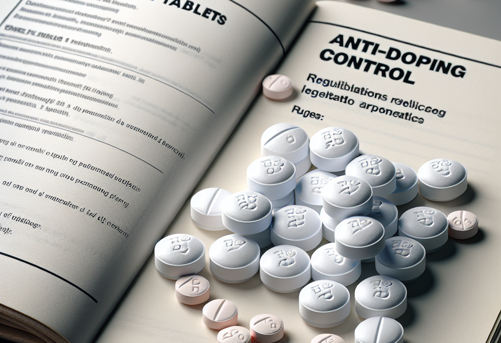Stanozololo compresse: regolamentazione e controllo antidoping.