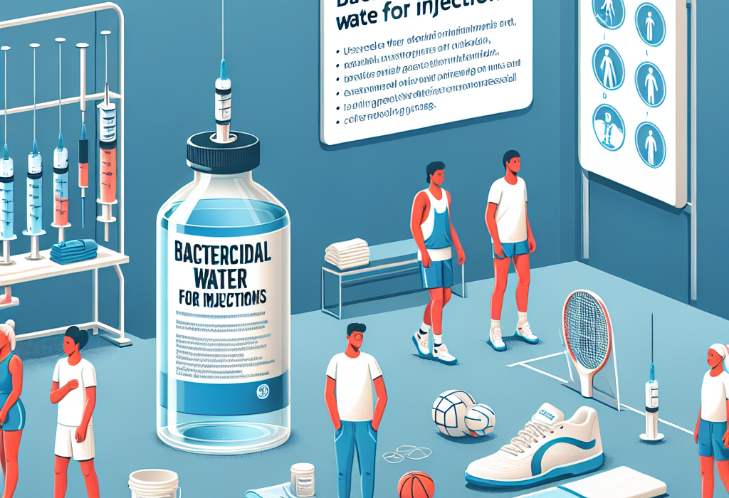 Acqua battericida per iniezioni: benefici e precauzioni nell'ambito dello sport