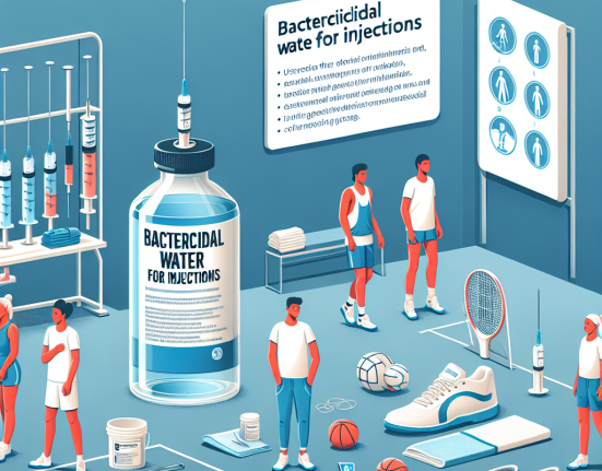 Acqua battericida per iniezioni: benefici e precauzioni nell'ambito dello sport